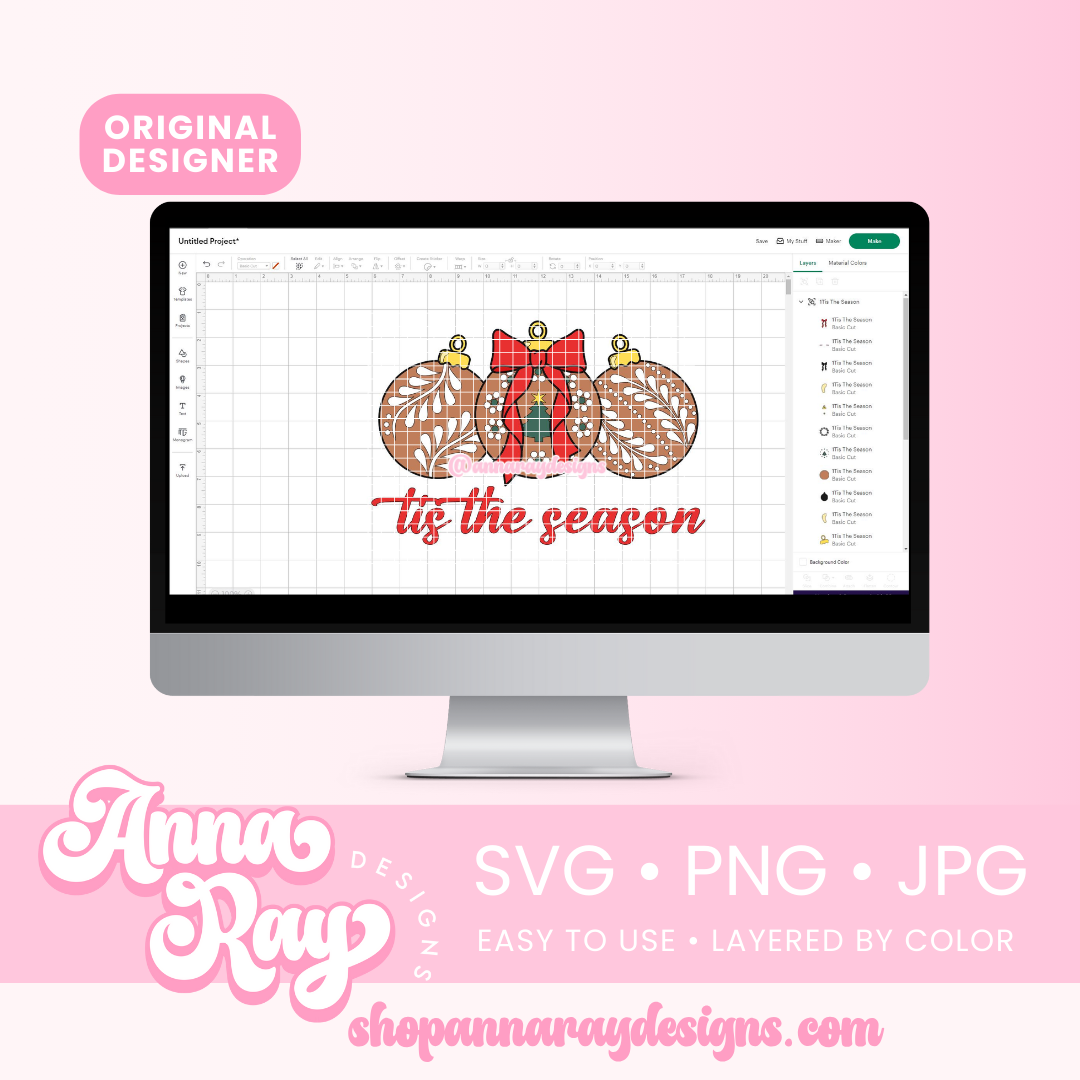 Tis The Season SVG PNG JPG
