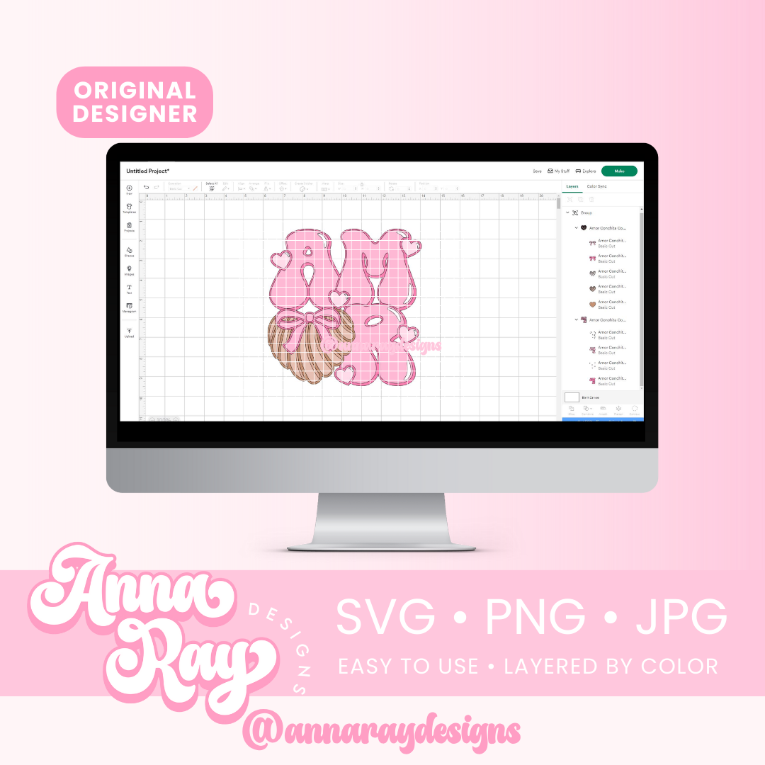 Amor Conchita Coquette SVG PNG JPG