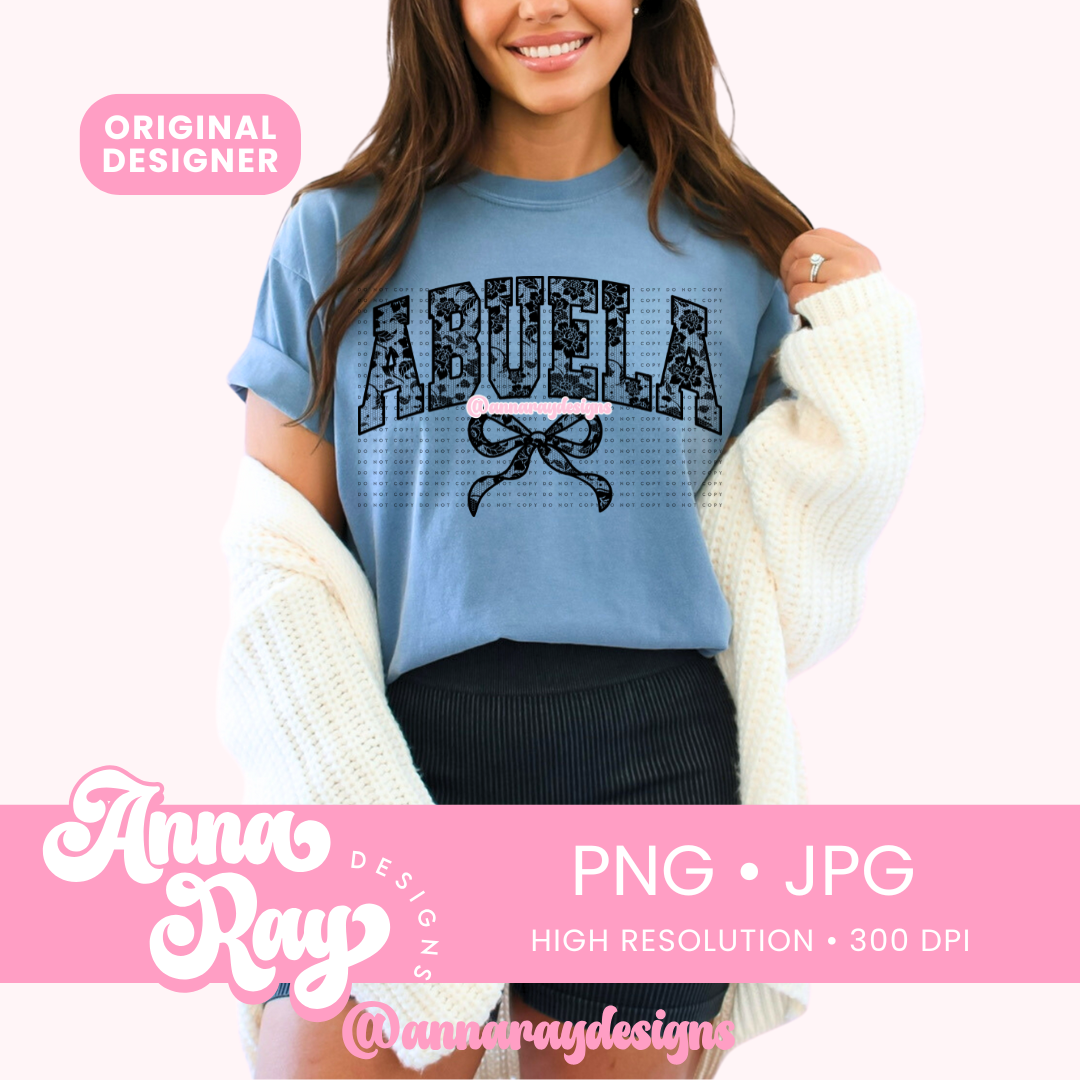 Lace Abuela Coquette PNG JPG