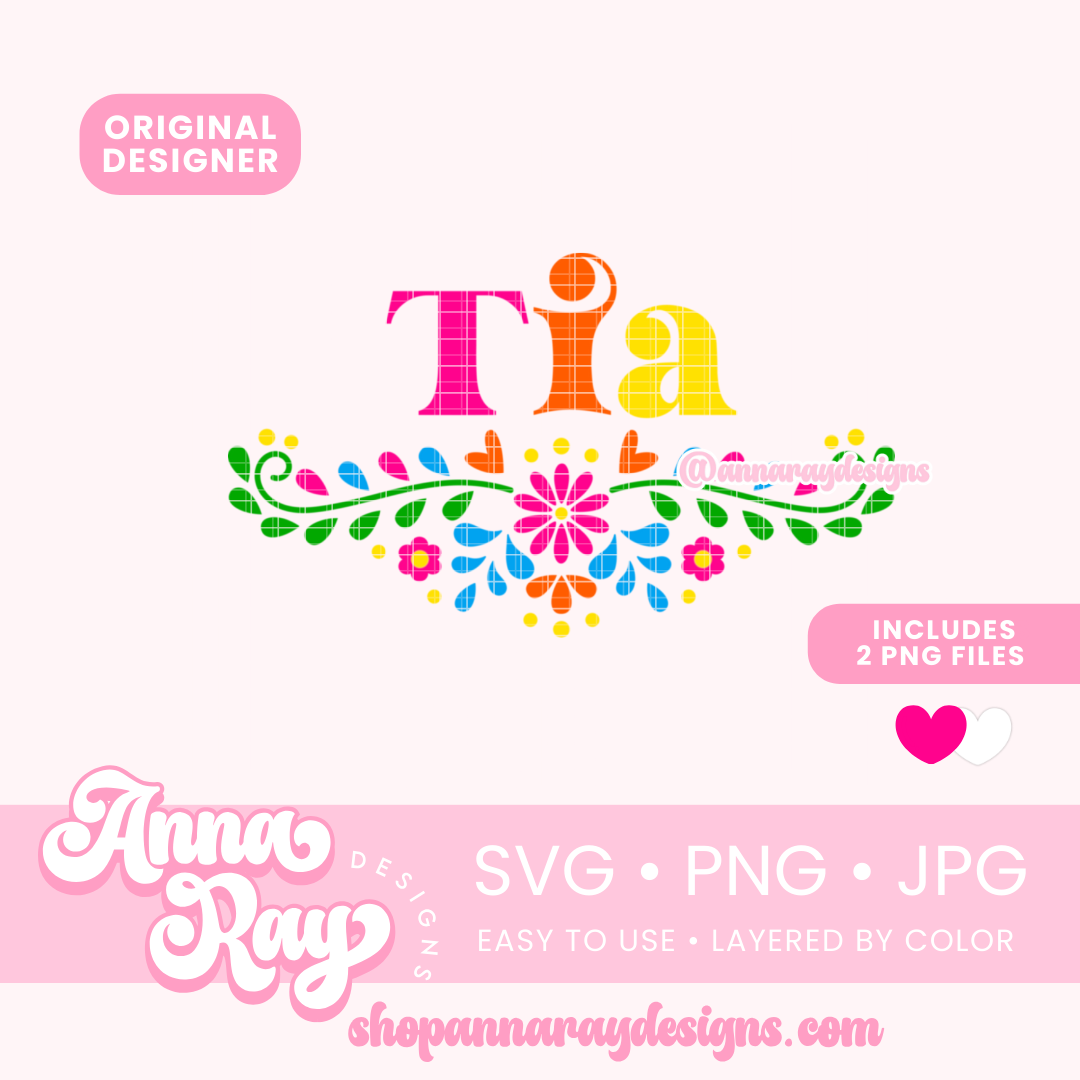 Floral Tia SVG PNG JPG