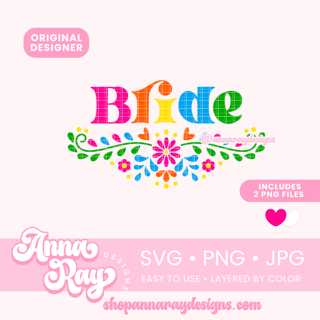 Floral Bride SVG PNG JPG
