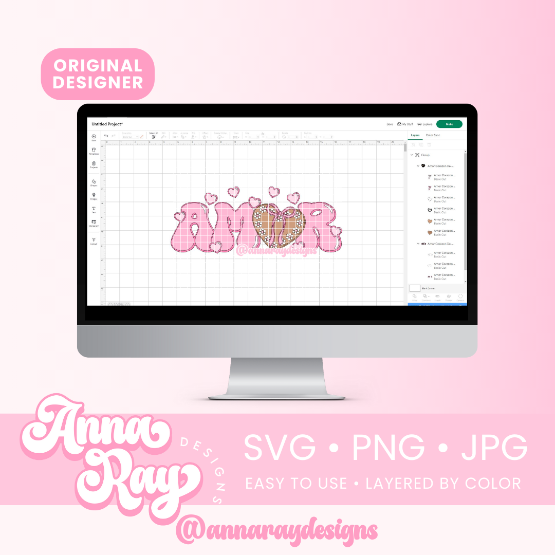 Amor Corazon De Barro SVG PNG JPG