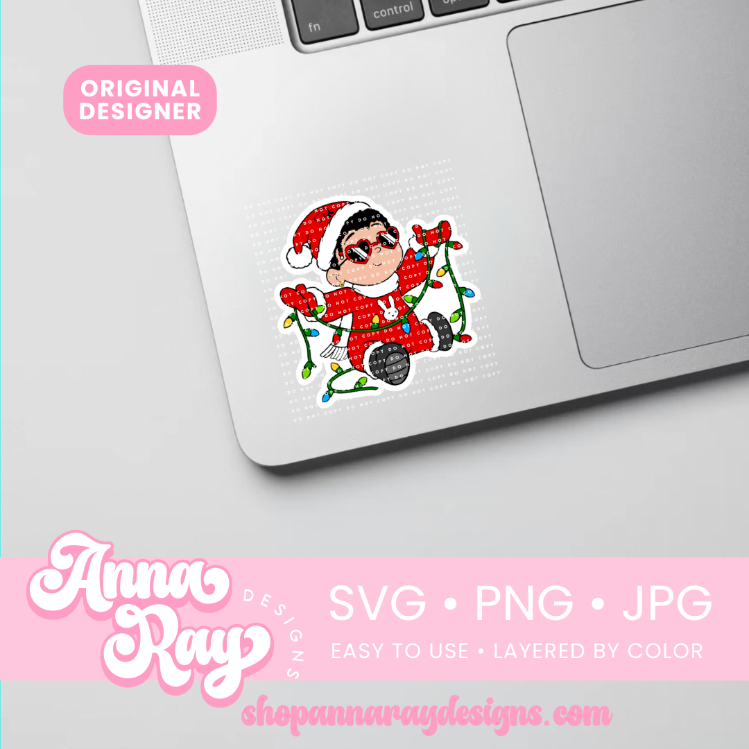 Christmas Lights Baby Benito SVG PNG JPG