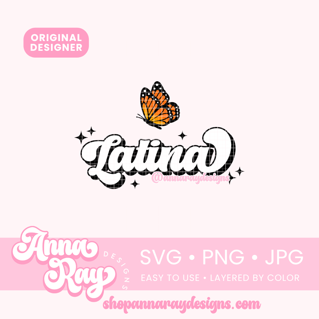 Latina Monarch SVG PNG JPG