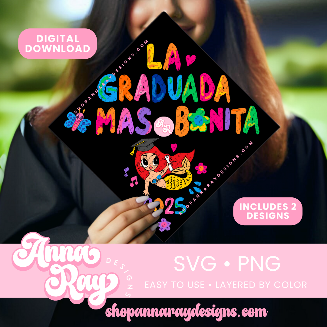 GC La Graduada Mas Bonita 2025 SVG PNG