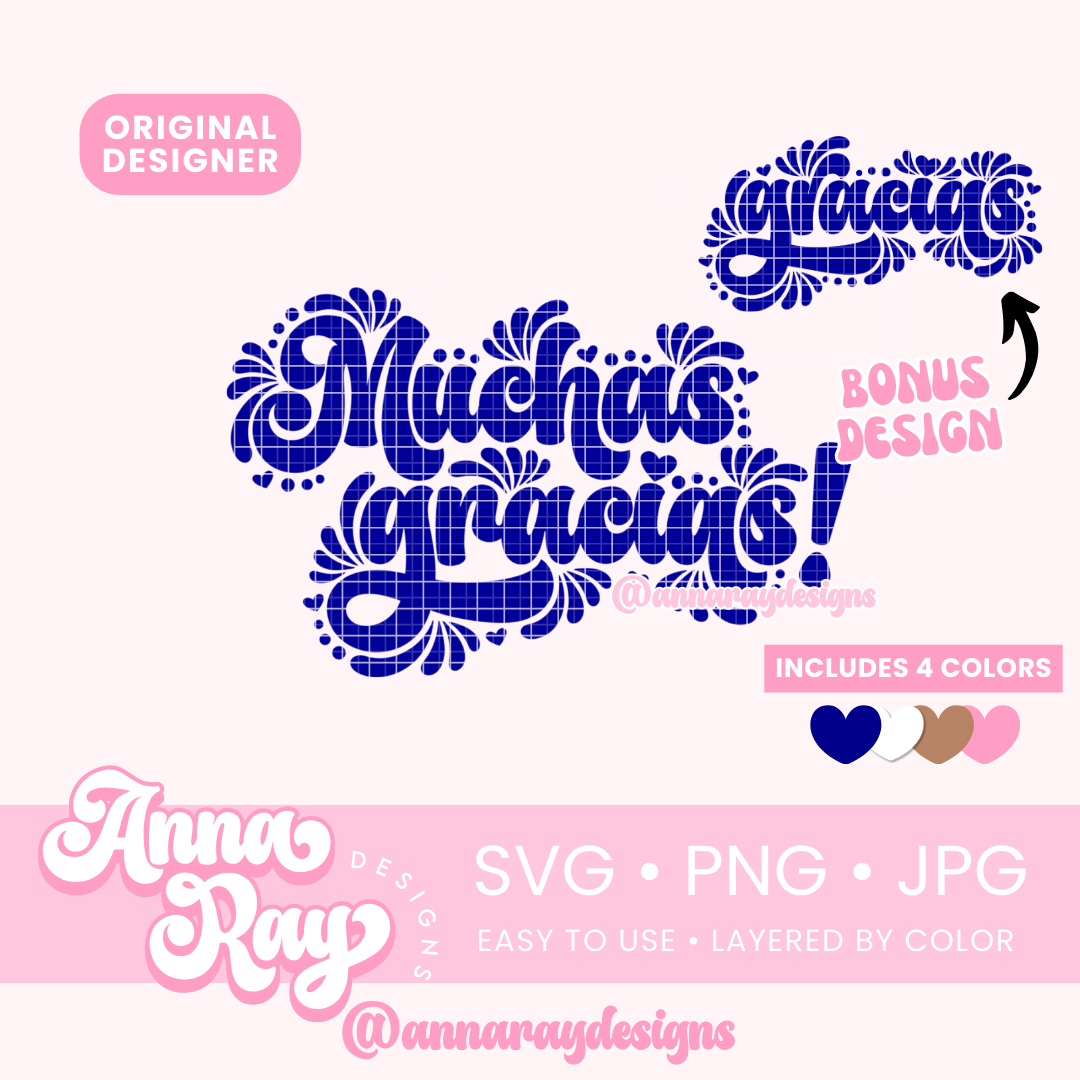 Muchas Gracias Talavera SVG PNG JPG