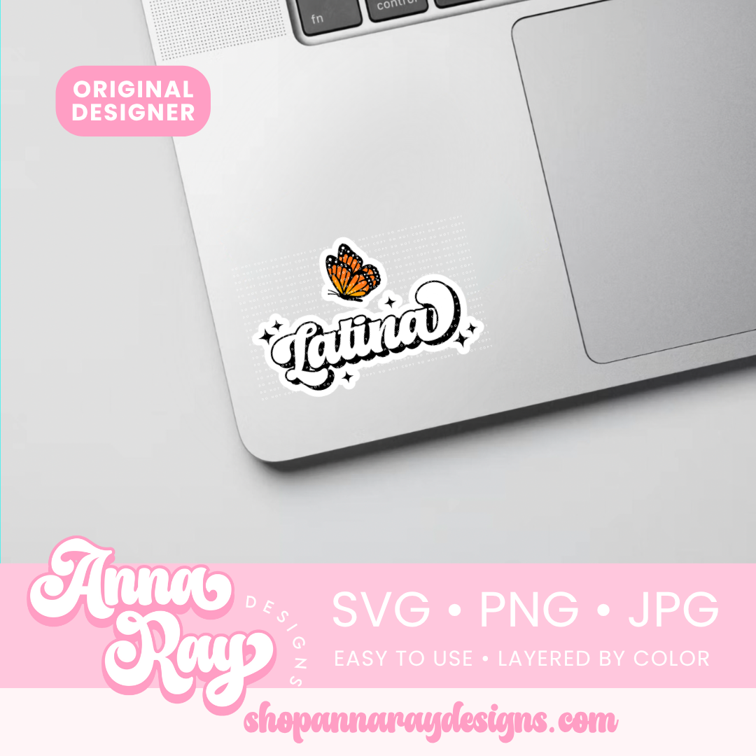 Latina Monarch SVG PNG JPG