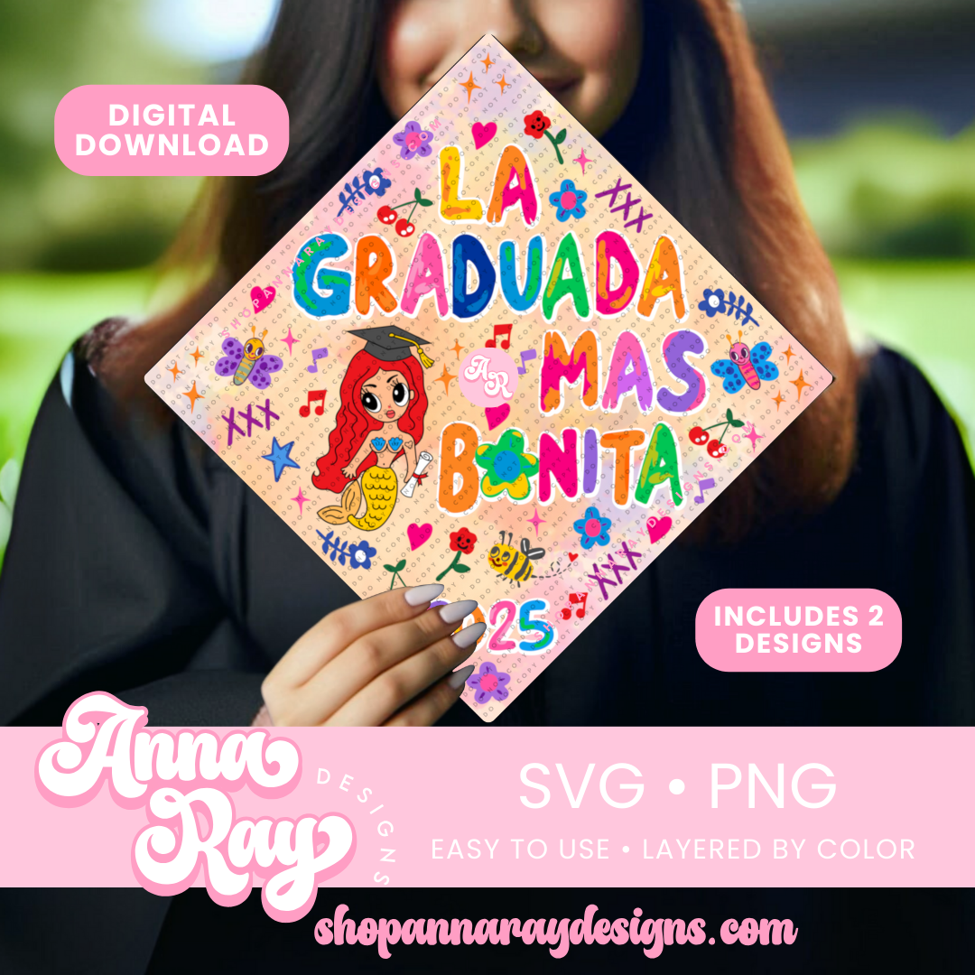 GC La Graduada Mas Bonita 2025 SVG PNG