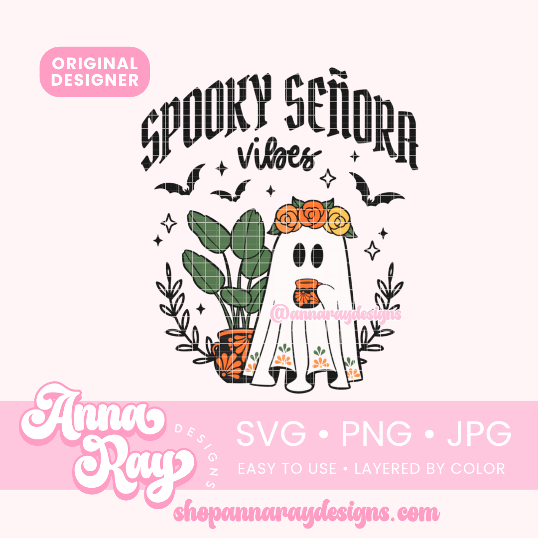 Spooky Señora Vibes SVG PNG JPG