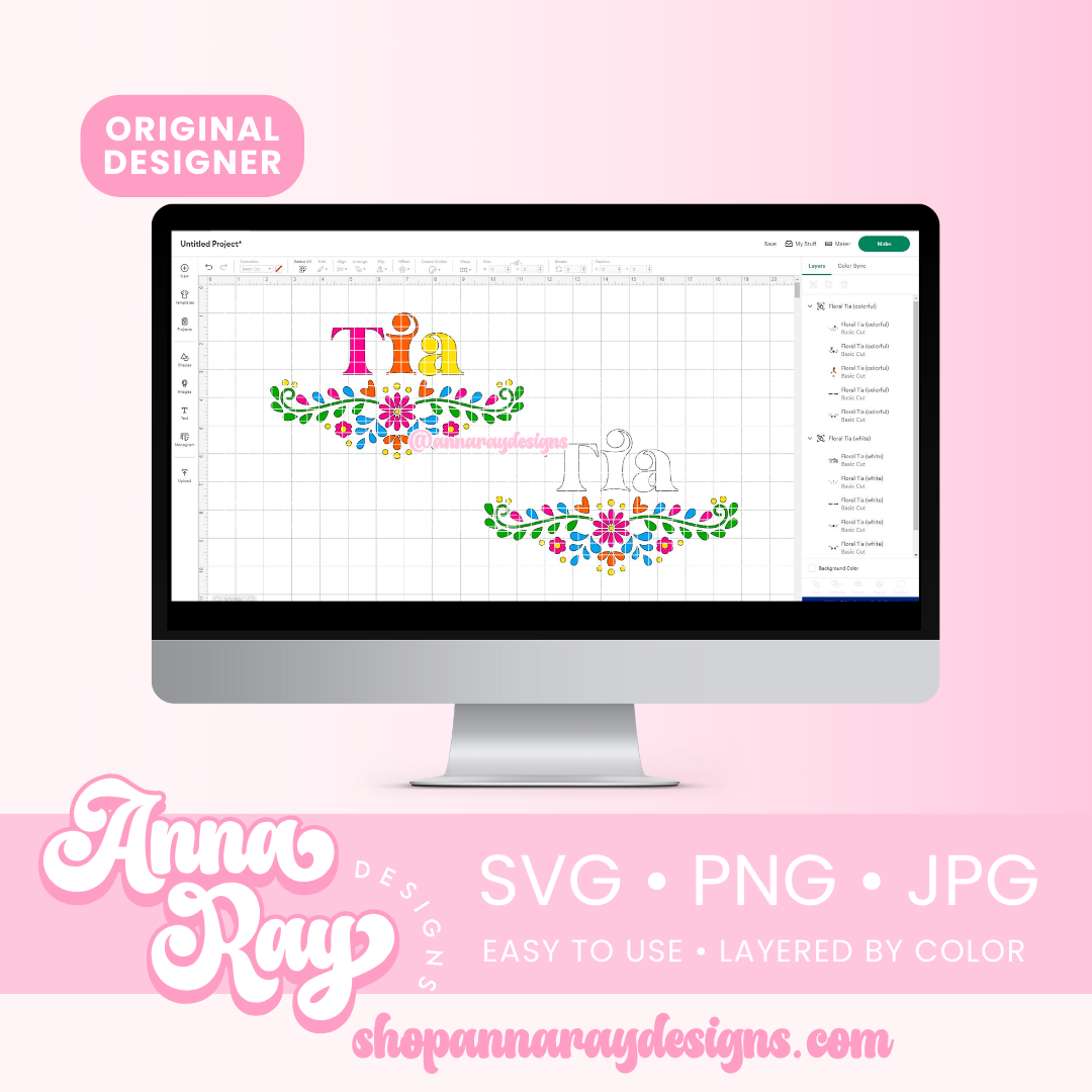 Floral Tia SVG PNG JPG