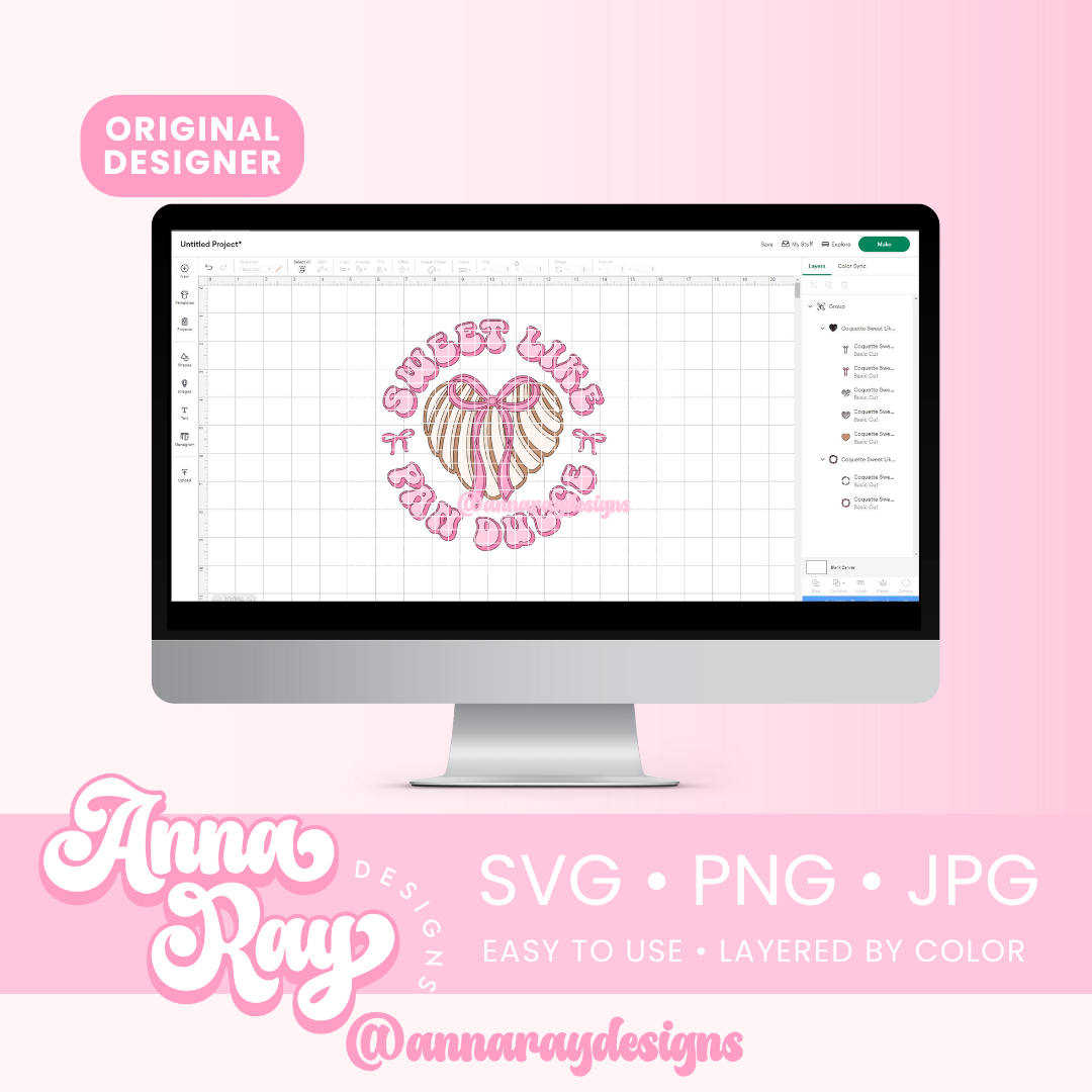 Coquette Sweet Like Pan SVG PNG JPG
