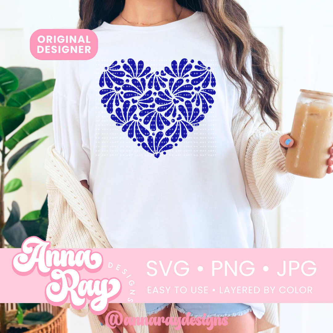 Talavera Corazón SVG PNG
