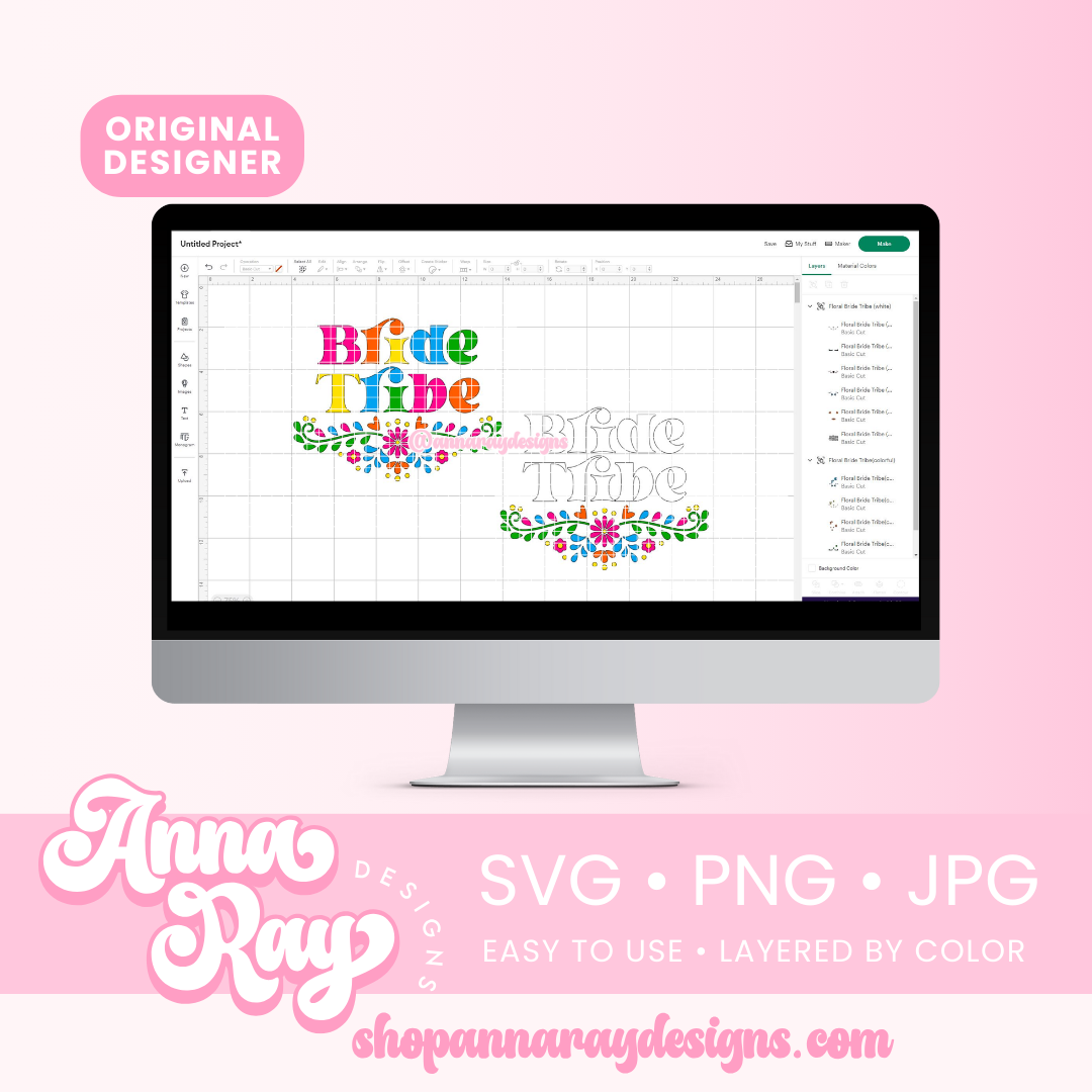 Floral Bride Tribe SVG PNG JPG
