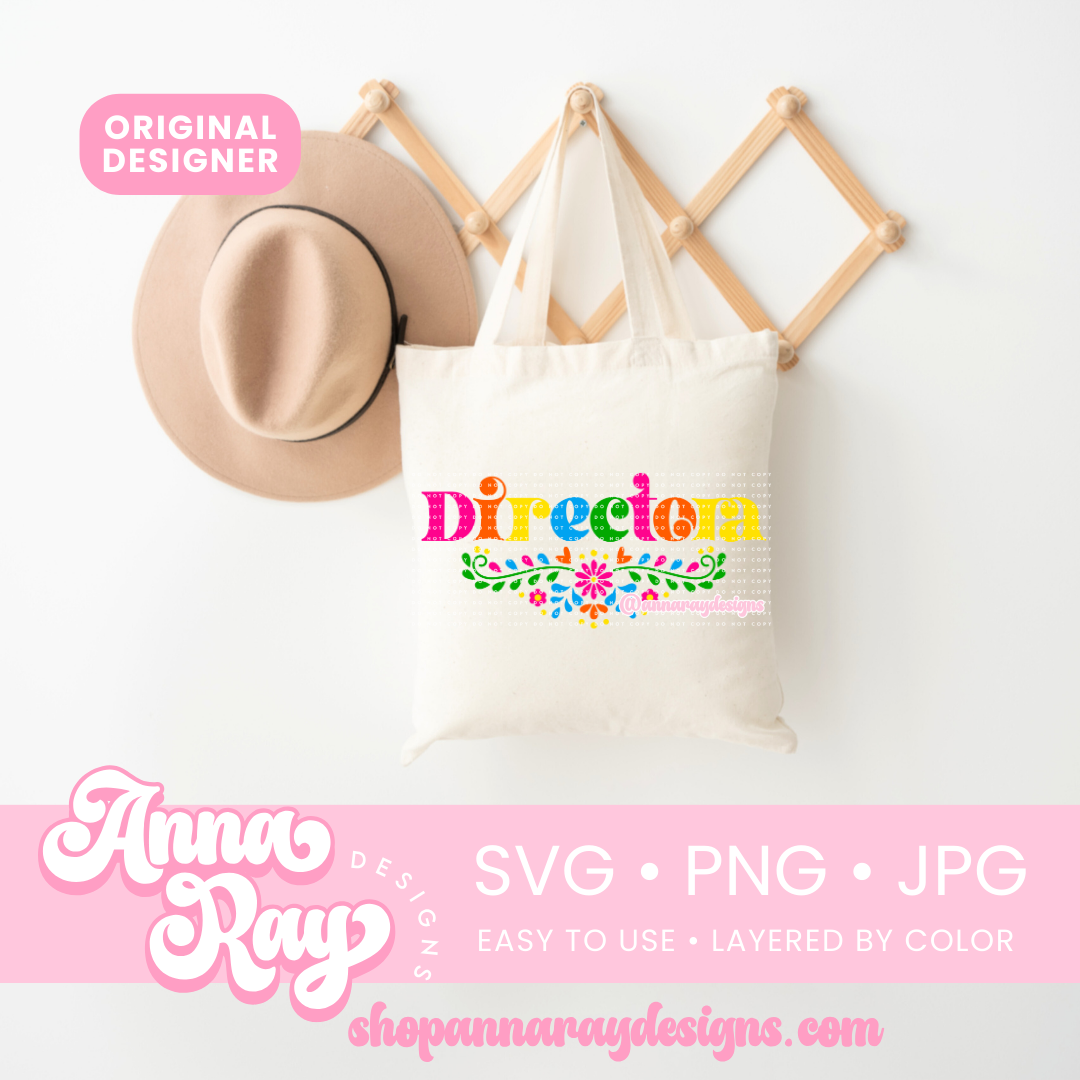 Floral Directora SVG PNG JPG