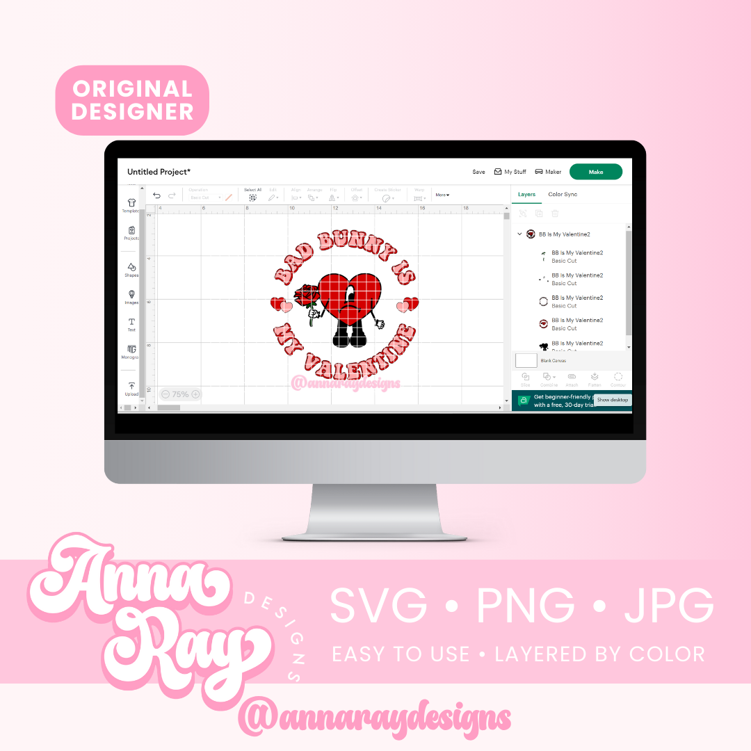 BB Is My Valentine SVG PNG JPG