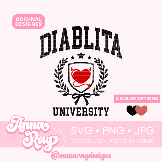 Diablita University SVG PNG JPG