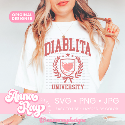 Diablita University SVG PNG JPG