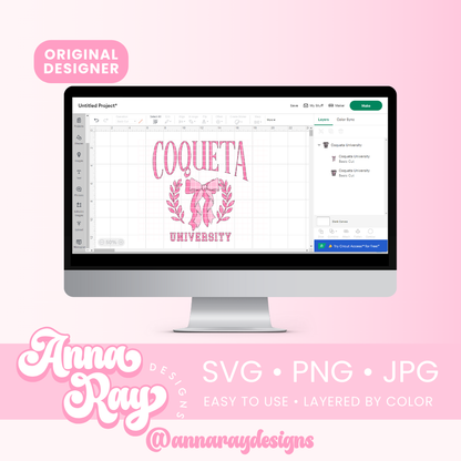 Coqueta University SVG PNG JPG