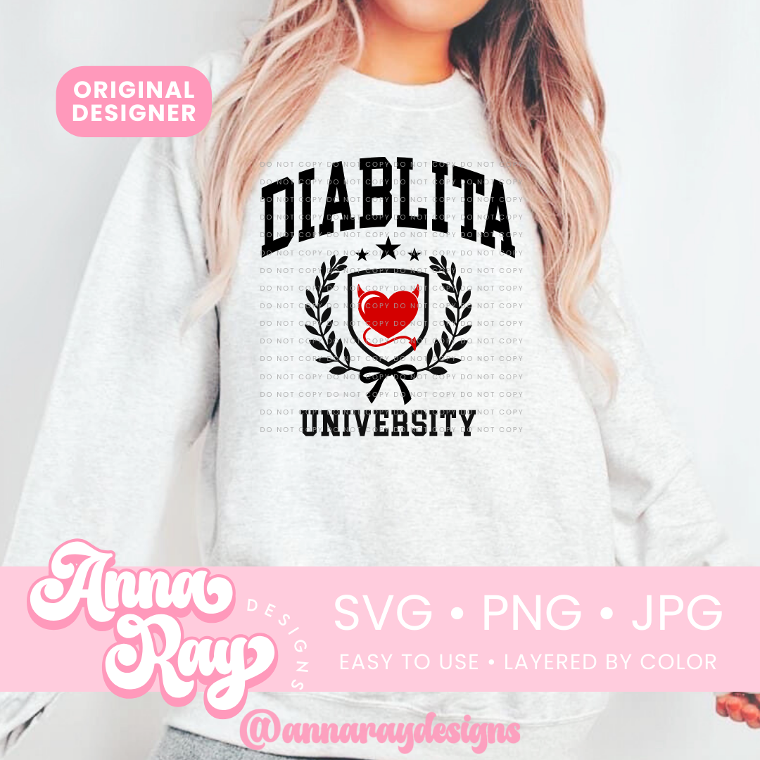 Diablita University SVG PNG JPG