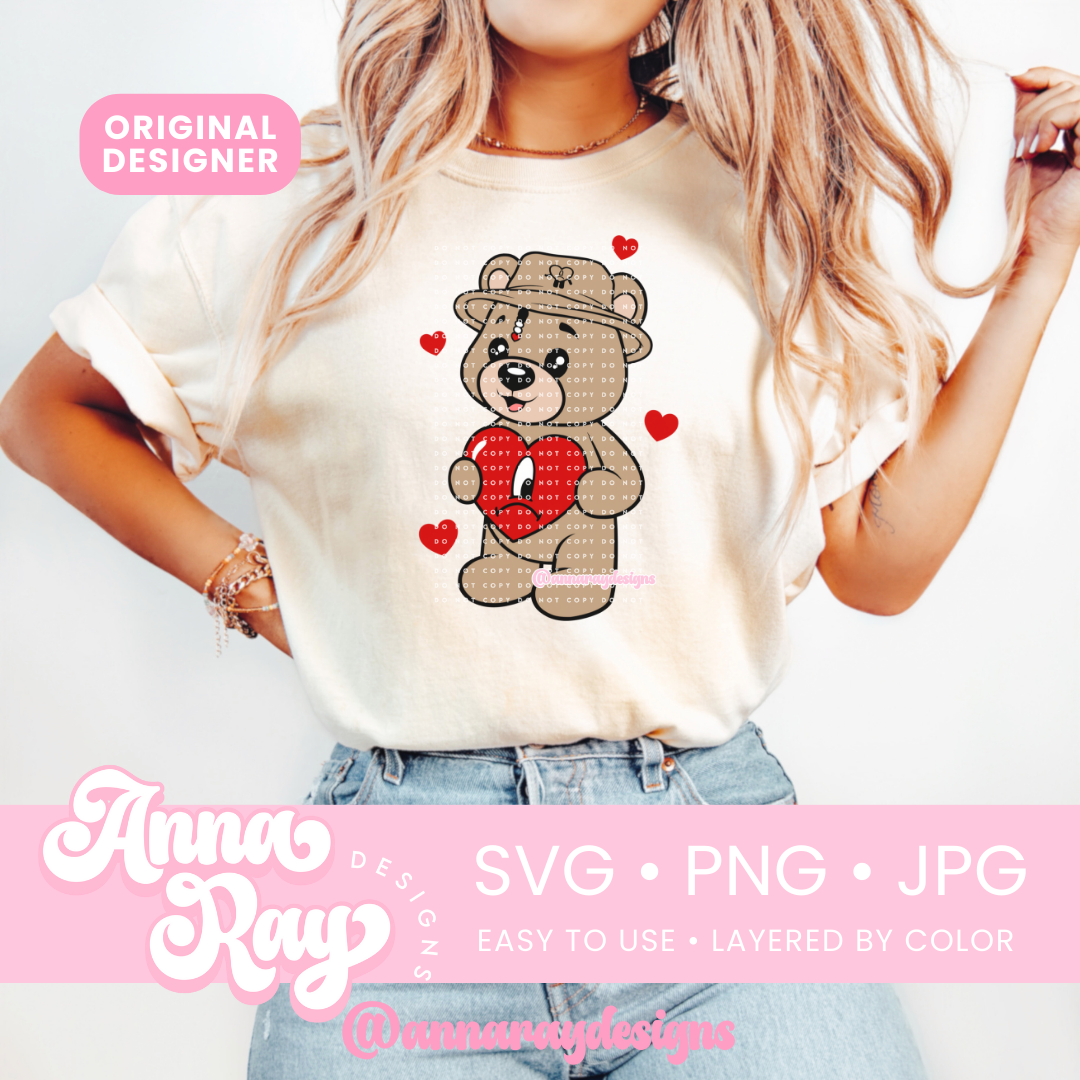 BB Is My Valentine Teddy SVG PNG JPG