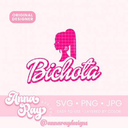 Bichota Princess Doll SVG PNG JPG