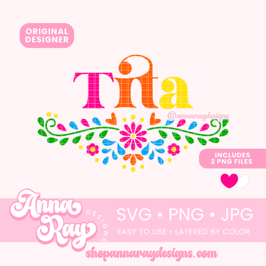 Floral Tita SVG PNG JPG