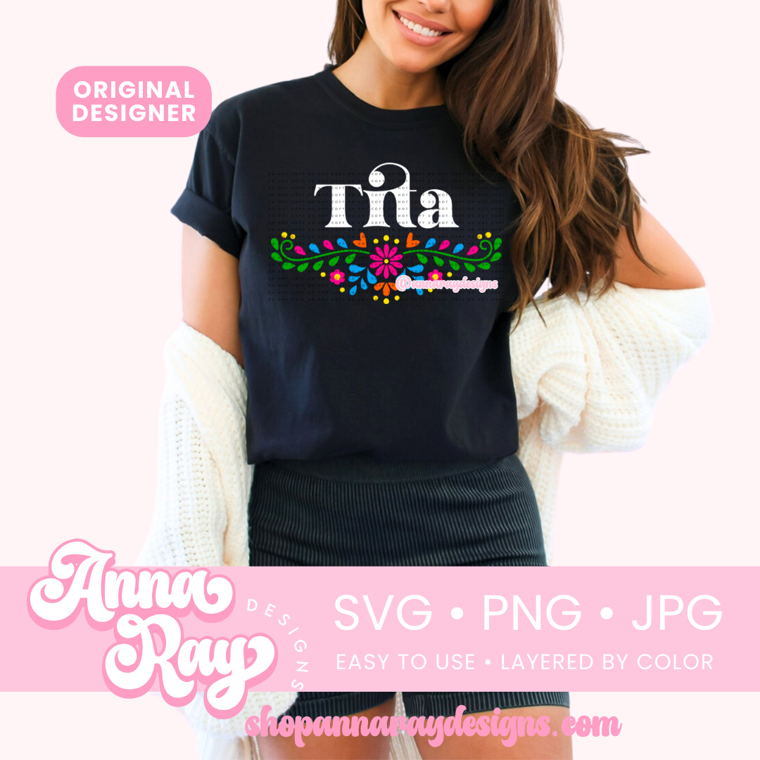 Floral Tita SVG PNG JPG