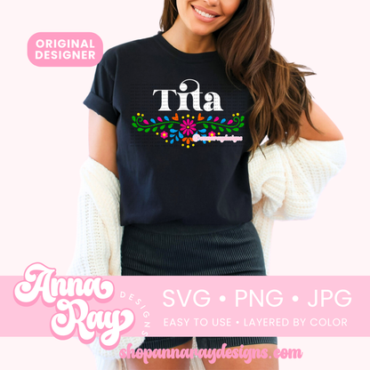 Floral Tita SVG PNG JPG