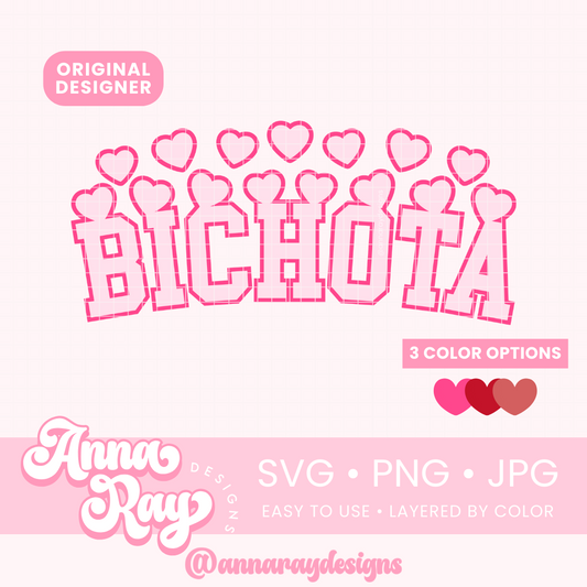 Bichota VD Hearts SVG PNG JPG