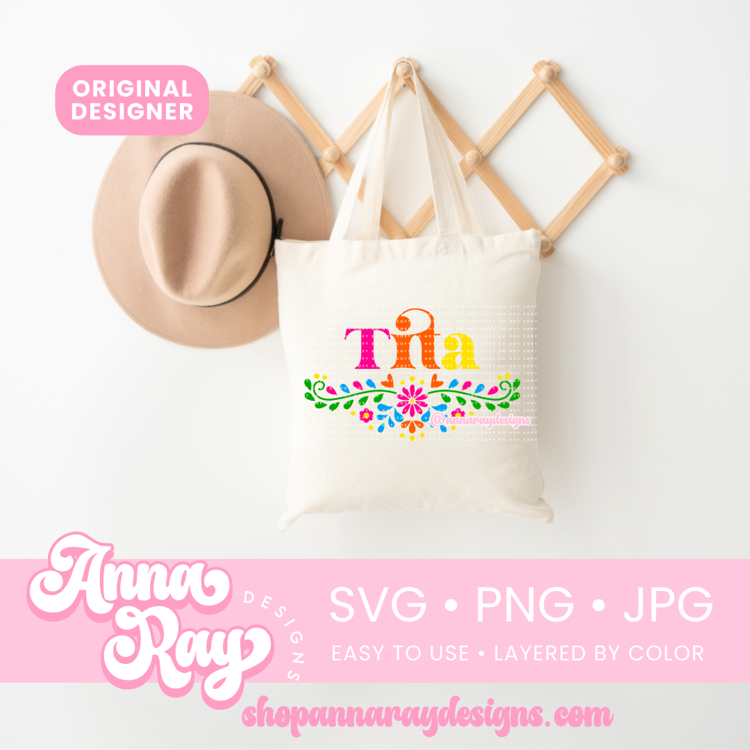 Floral Tita SVG PNG JPG