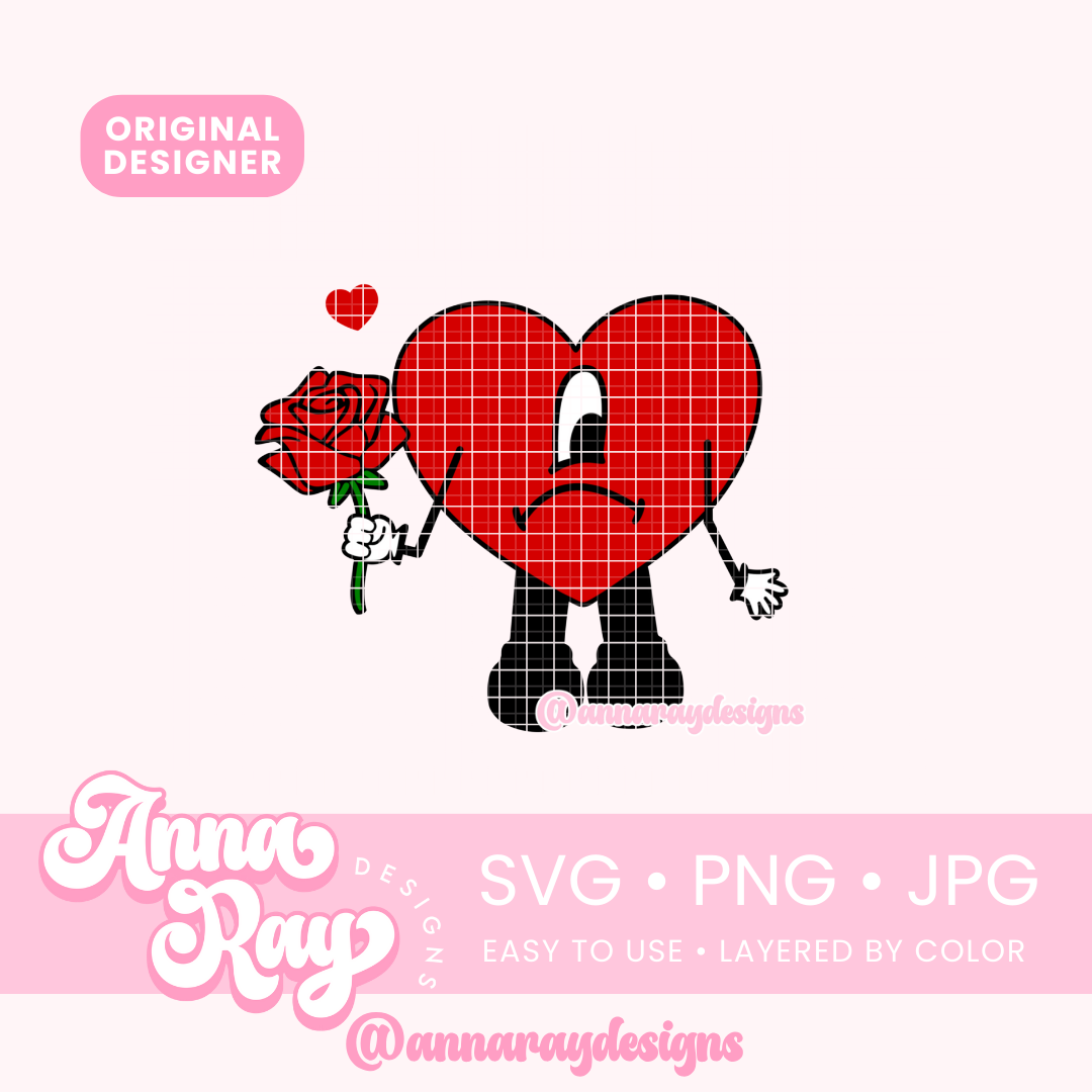 Romantic Benito Heart SVG PNG JPG