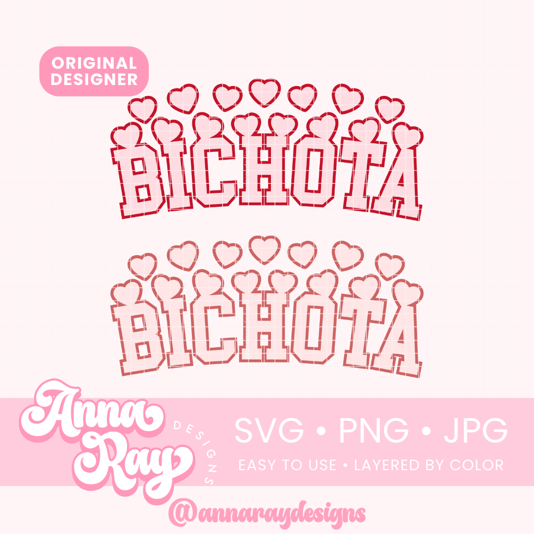 Bichota VD Hearts SVG PNG JPG