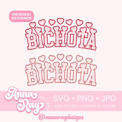 Bichota VD Hearts SVG PNG JPG