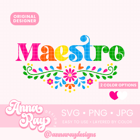Floral Maestro SVG PNG JPG