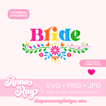 Floral Bride SVG PNG JPG