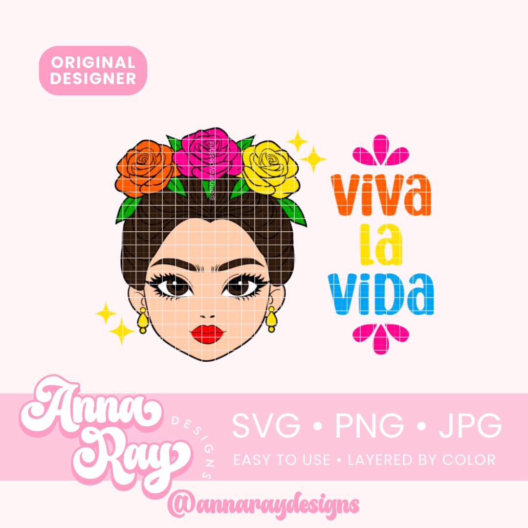 Frida Viva La Vida SVG PNG JPG