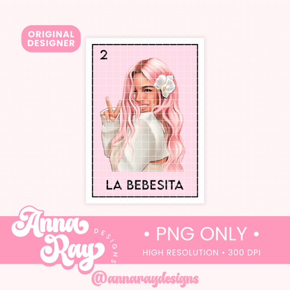 La Bebesita Loteria Card PNG