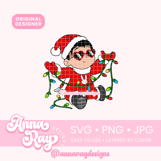 Christmas Lights Baby Benito SVG PNG JPG