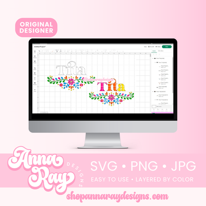 Floral Tita SVG PNG JPG
