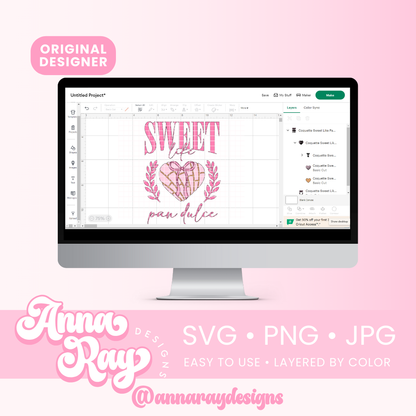 Coquette Sweet Like Pan Dulce SVG PNG JPG