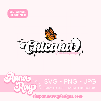 Chicana Monarch SVG PNG JPG
