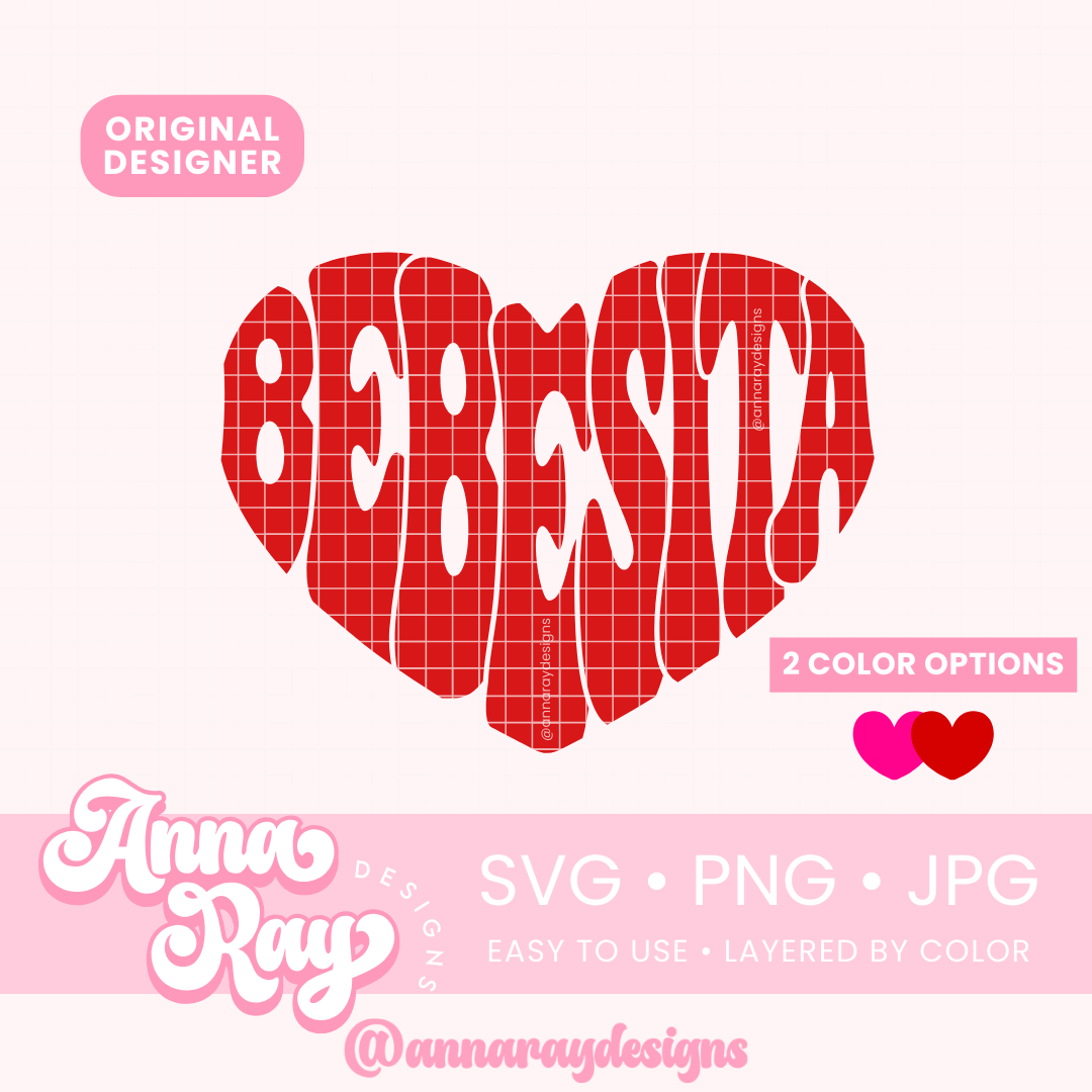 Retro Bebesita Heart SVG PNG JPG