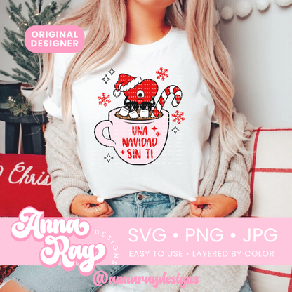 Bad Bunny Xmas Mug SVG PNG JPG