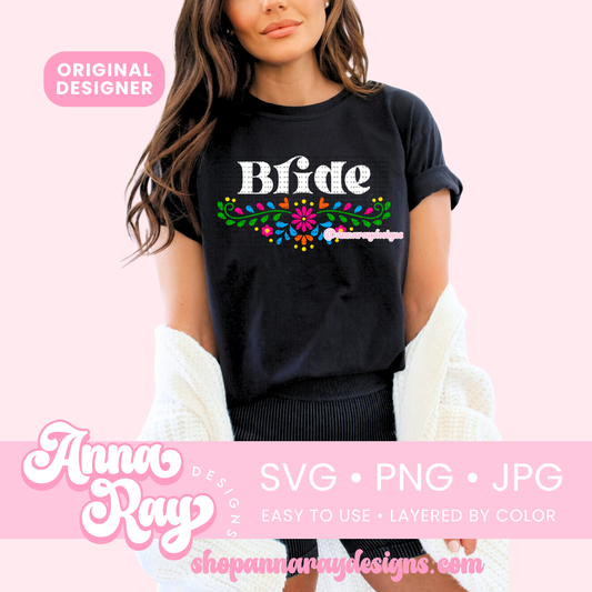 Floral Bride SVG PNG JPG