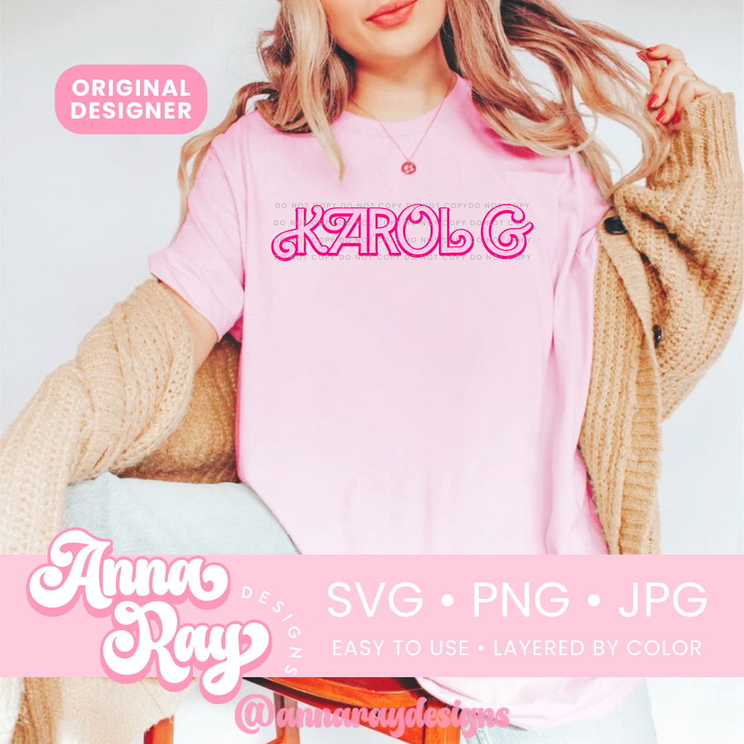 Pink Karol G Watati Logo SVG PNG JPG