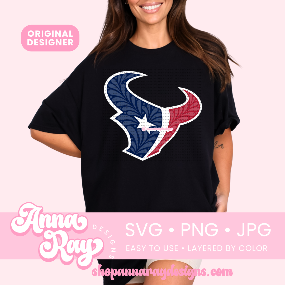 Texans Talavera SVG PNG JPG – Anna Ray Designs