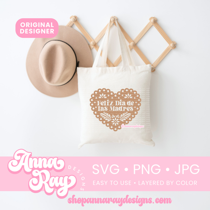 Dia De las Madres Corazon Bundle SVG PNG JPG