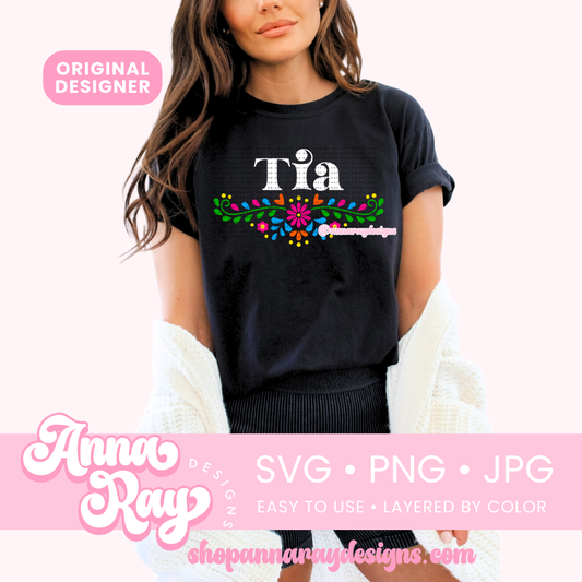 Floral Tia SVG PNG JPG