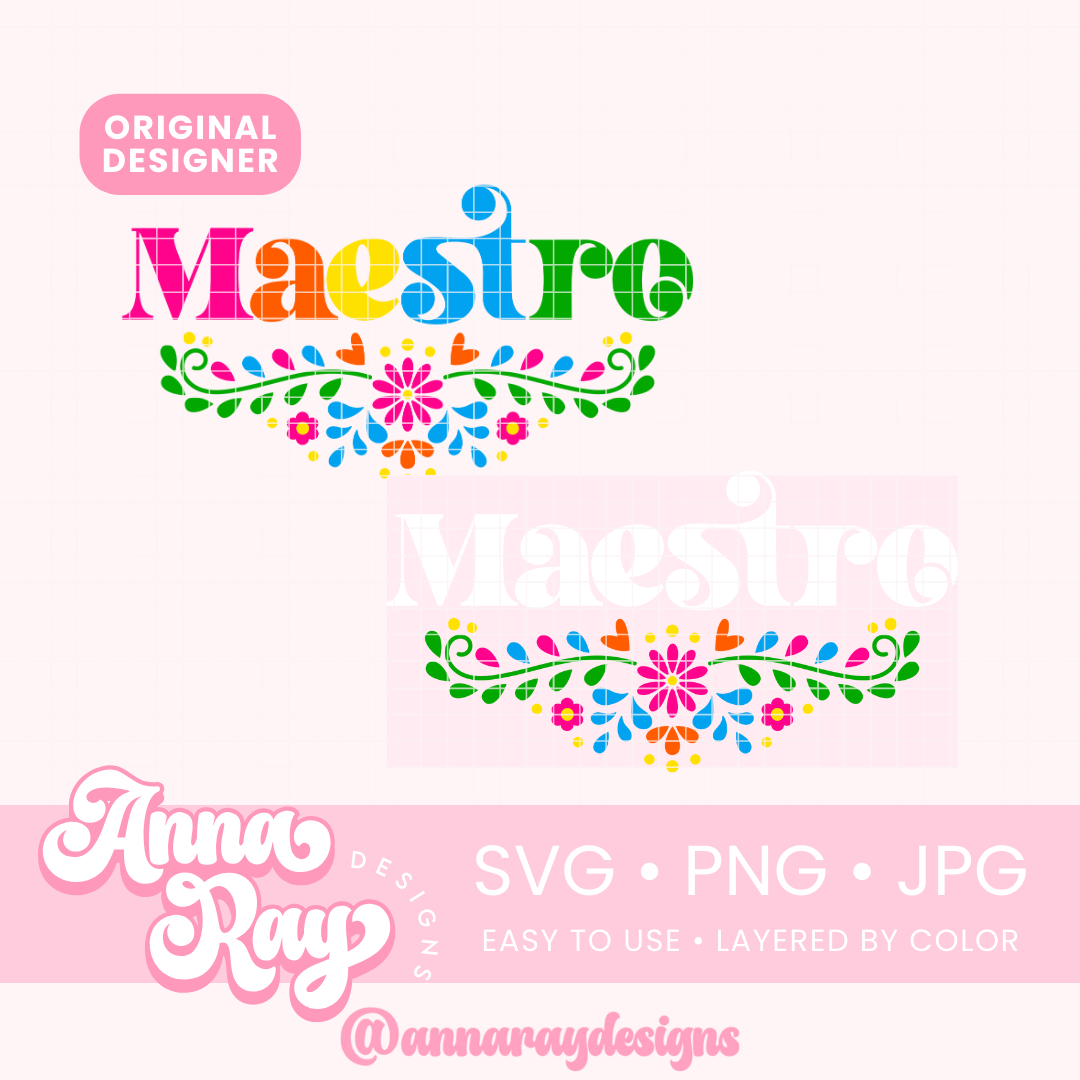 Floral Maestro SVG PNG JPG