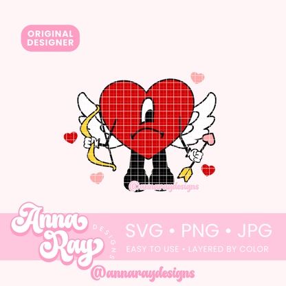 Benito Cupido Heart SVG PNG JPG